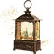 Christmas Lantern, Lit Christmas Snow Globe Lantern-with USB+ Music Christmas Water Lantern Snow Globe Portable Creative Cute Christmas Decorations and Charming Gifts (Forest House)